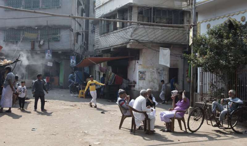 印度加尔各答地区的街头