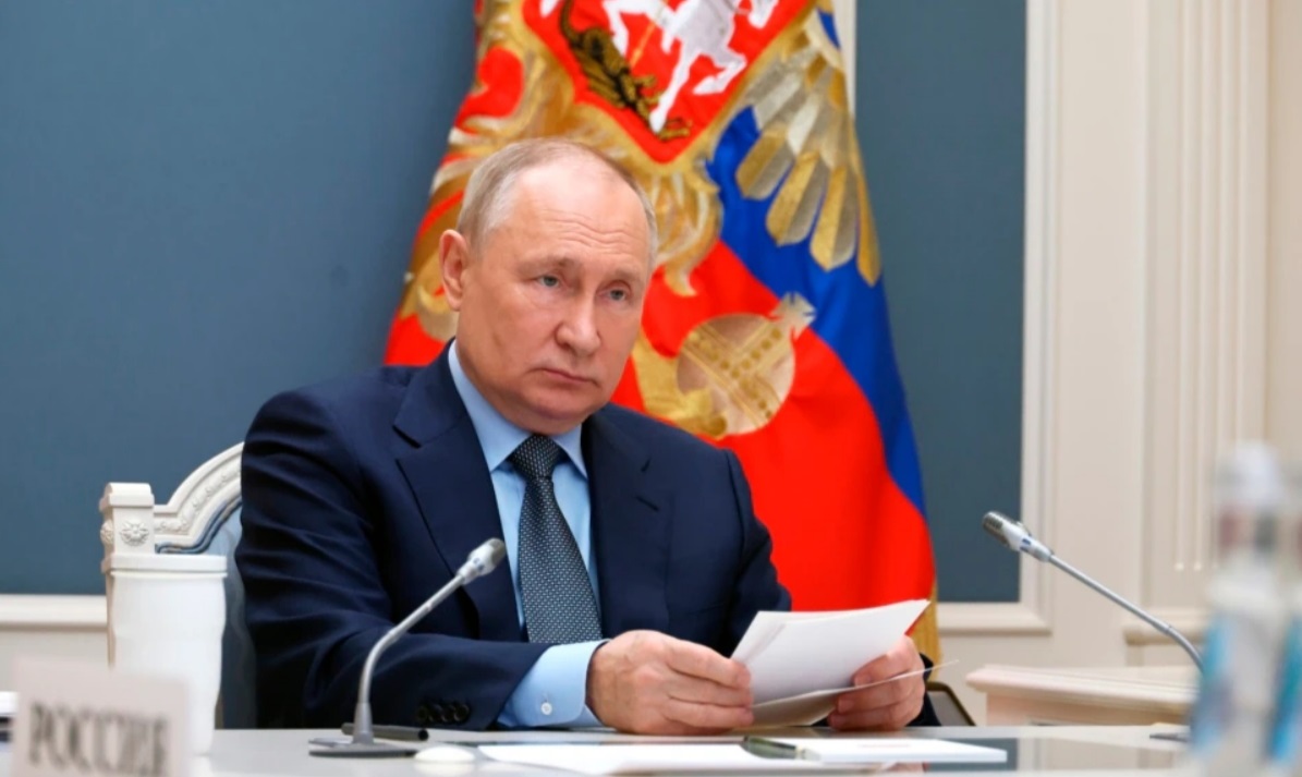 俄罗斯总统普京在莫斯科通过视频出席G20峰会